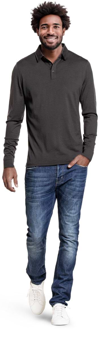 Shirt Polo Long Sleeve Bold Eagle