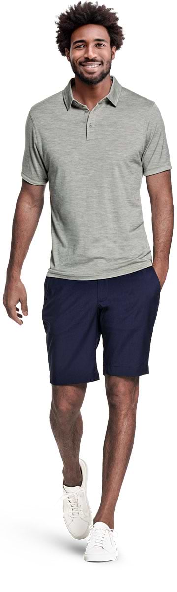 Joe Shirt Polo Short Sleeve Hazy Green