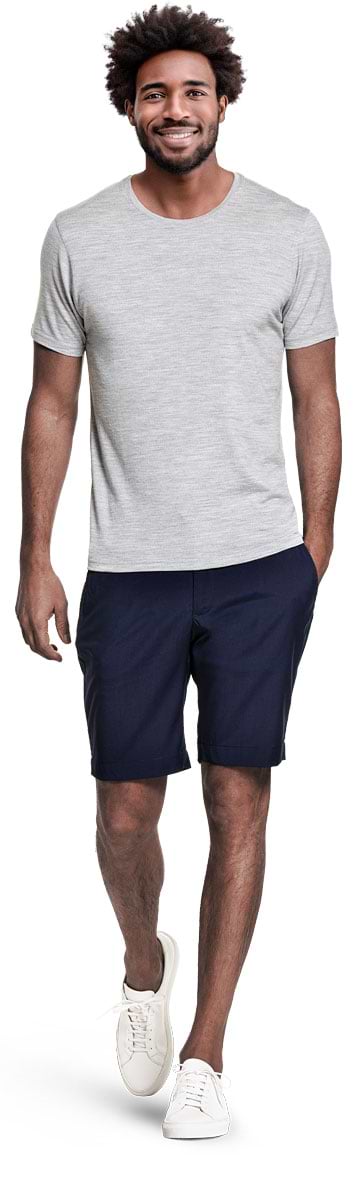 Joe Shirt Round Neck Clear Grey