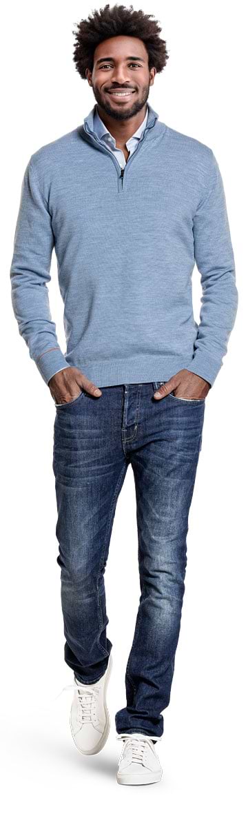Joe Zip Glacier Blue