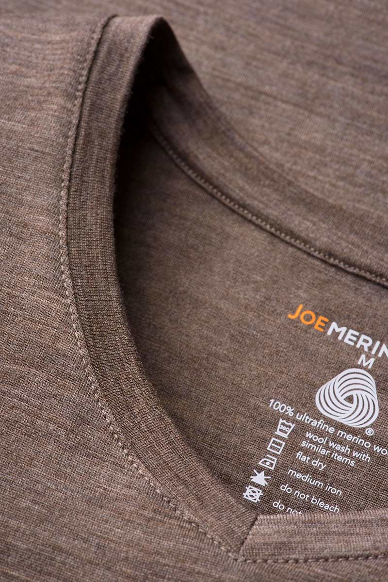 Joe Shirt V-neck Muddy Clay