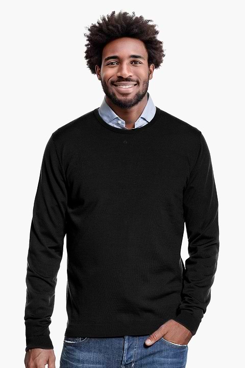Classic Crew Deep Black - Base Image