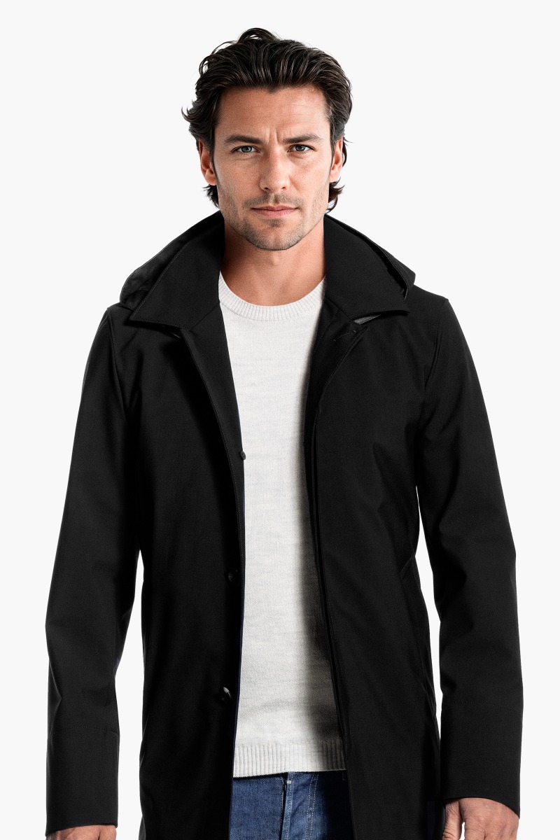 Joe Raincoat Deep Black
