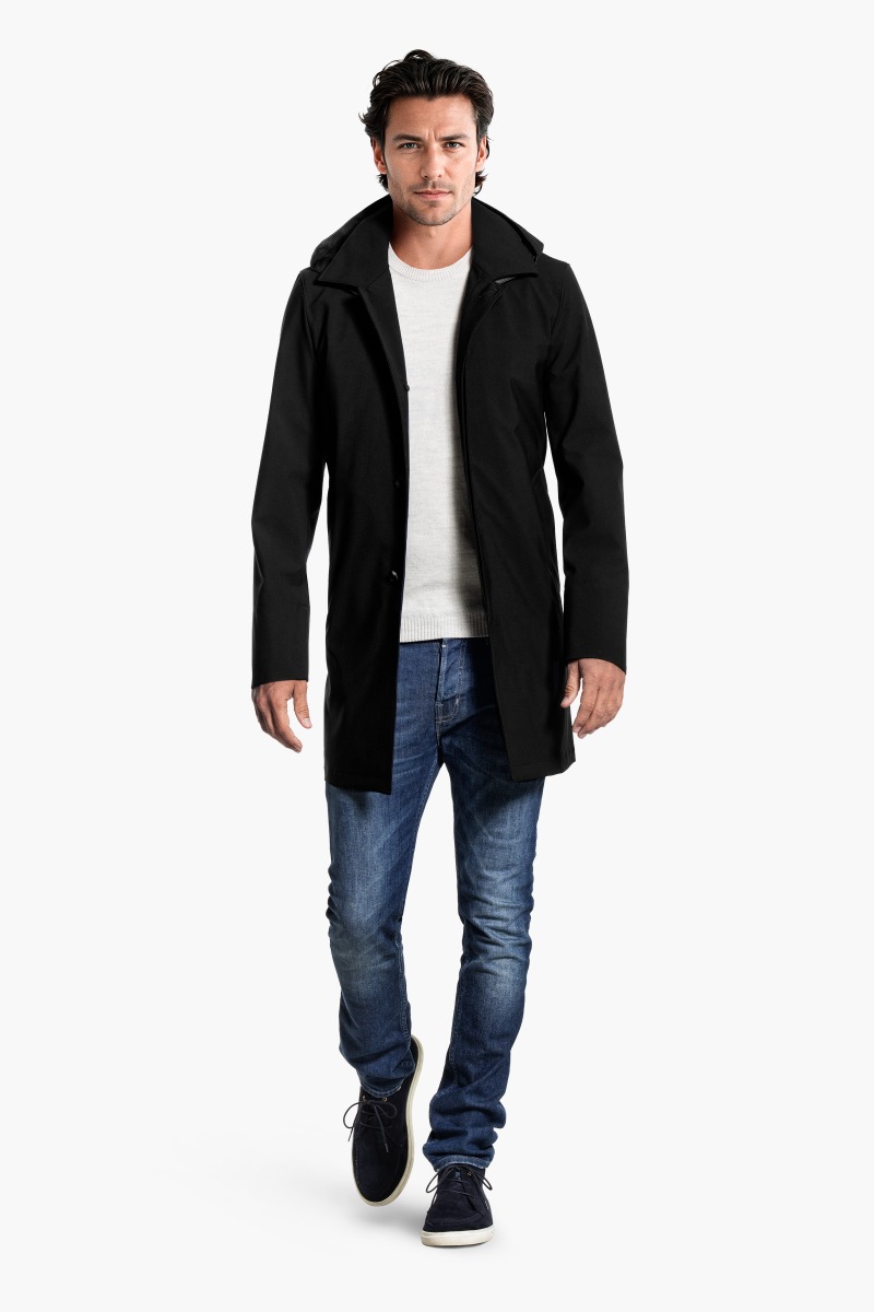 Joe Raincoat Deep Black