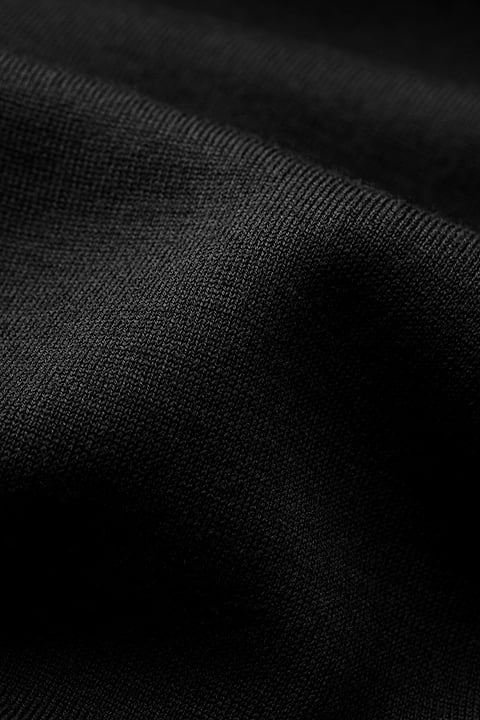 Overshirt Knitted Deep Black - Base Image