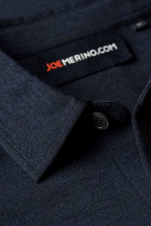 Overshirt Knitted True Navy - Base Image