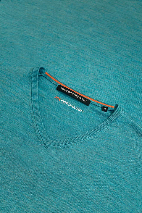 Joe V-Neck Pacific Green - Base Image