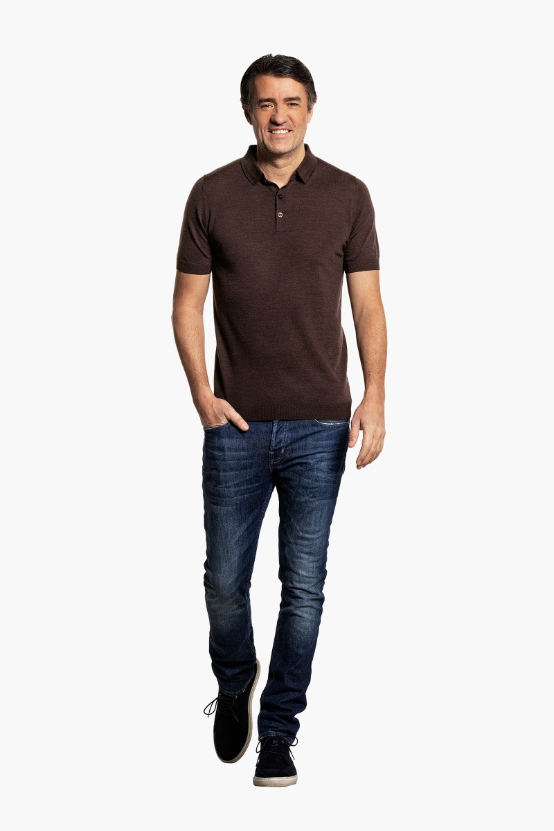 Riva Buttons Short Sleeve Pure Chocolate