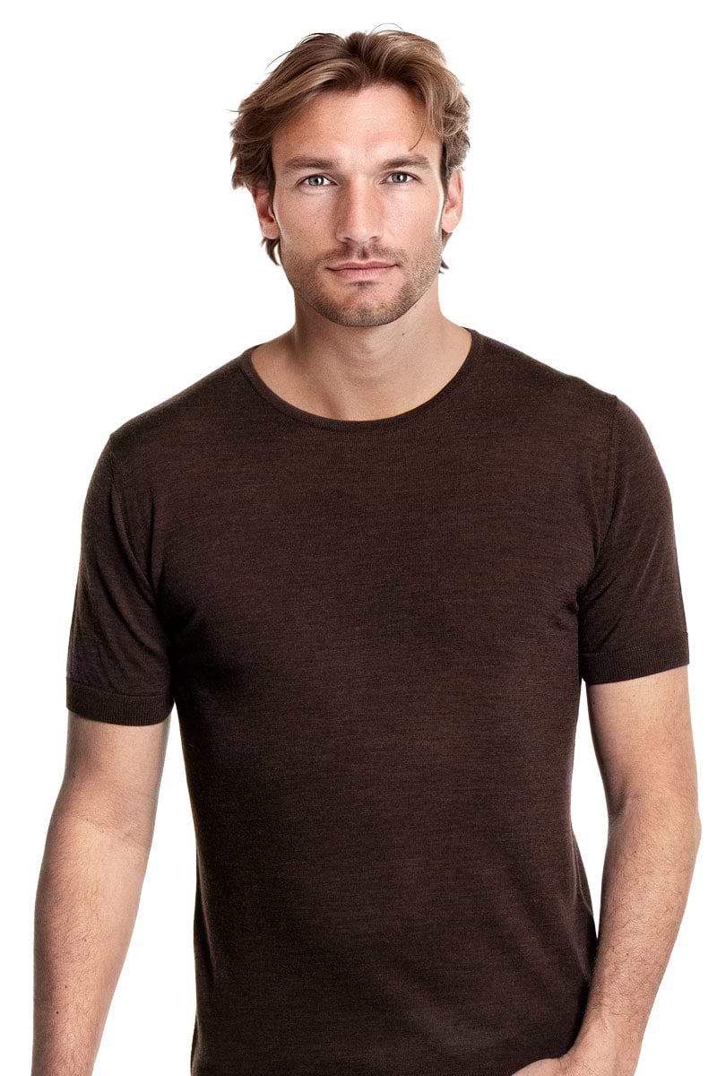 Riva Crew Short Sleeve Pure Chocolate