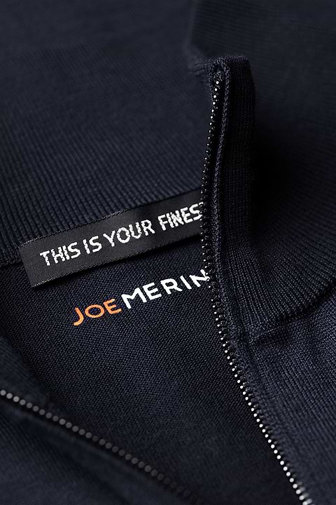 Joe Riva Cardigan Zip Blue Grey - Base Image