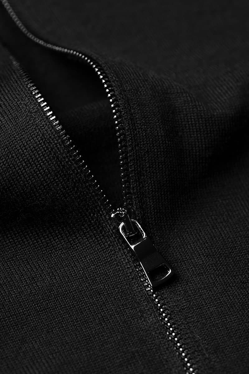 Joe Riva Cardigan Zip Deep Black