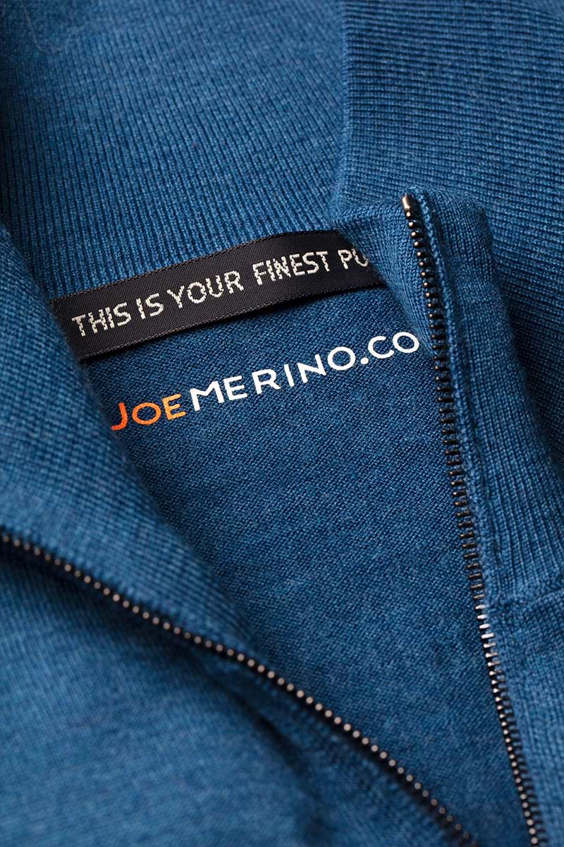 Joe Riva Cardigan Zip Federal Blue 