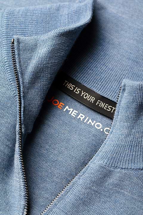 Joe Riva Cardigan Zip Ice Blue - Base Image