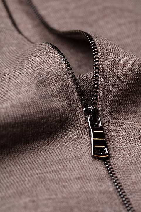 Joe Riva Cardigan Zip Muddy Clay - Base Image