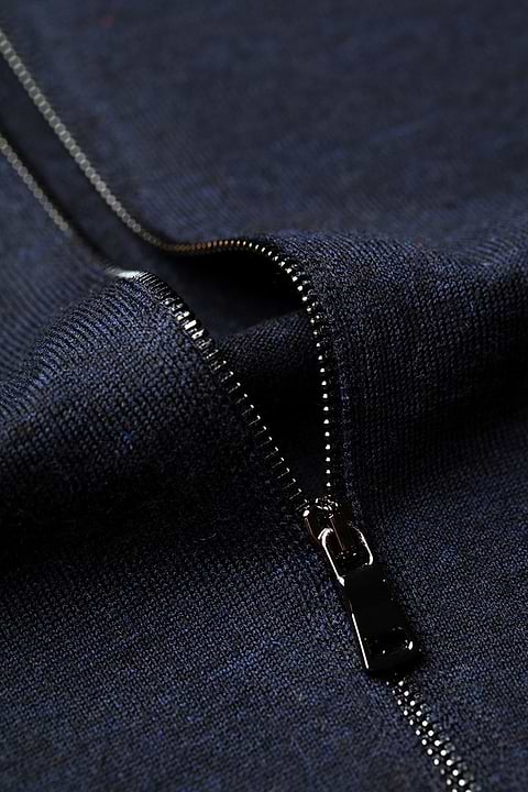 Joe Riva Cardigan Zip True Navy - Base Image