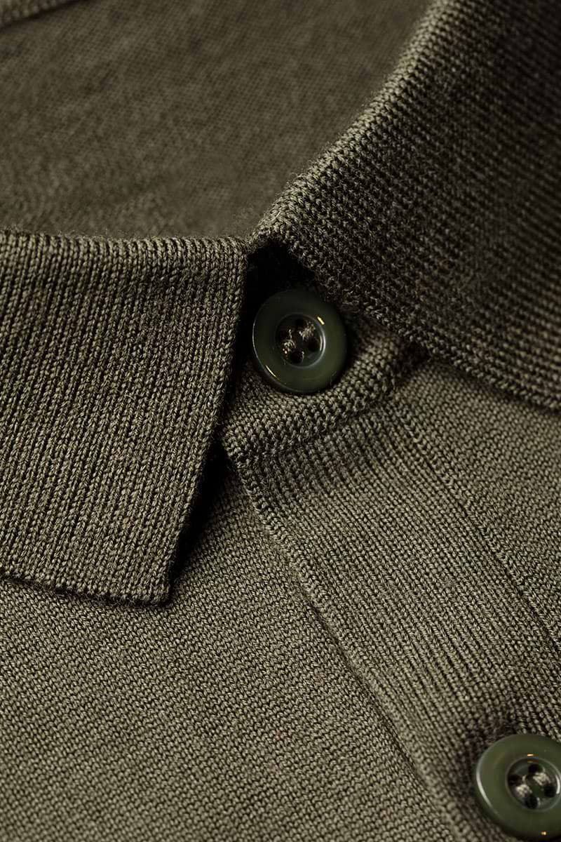 Joe Riva Buttons Short Sleeve Classy Moss