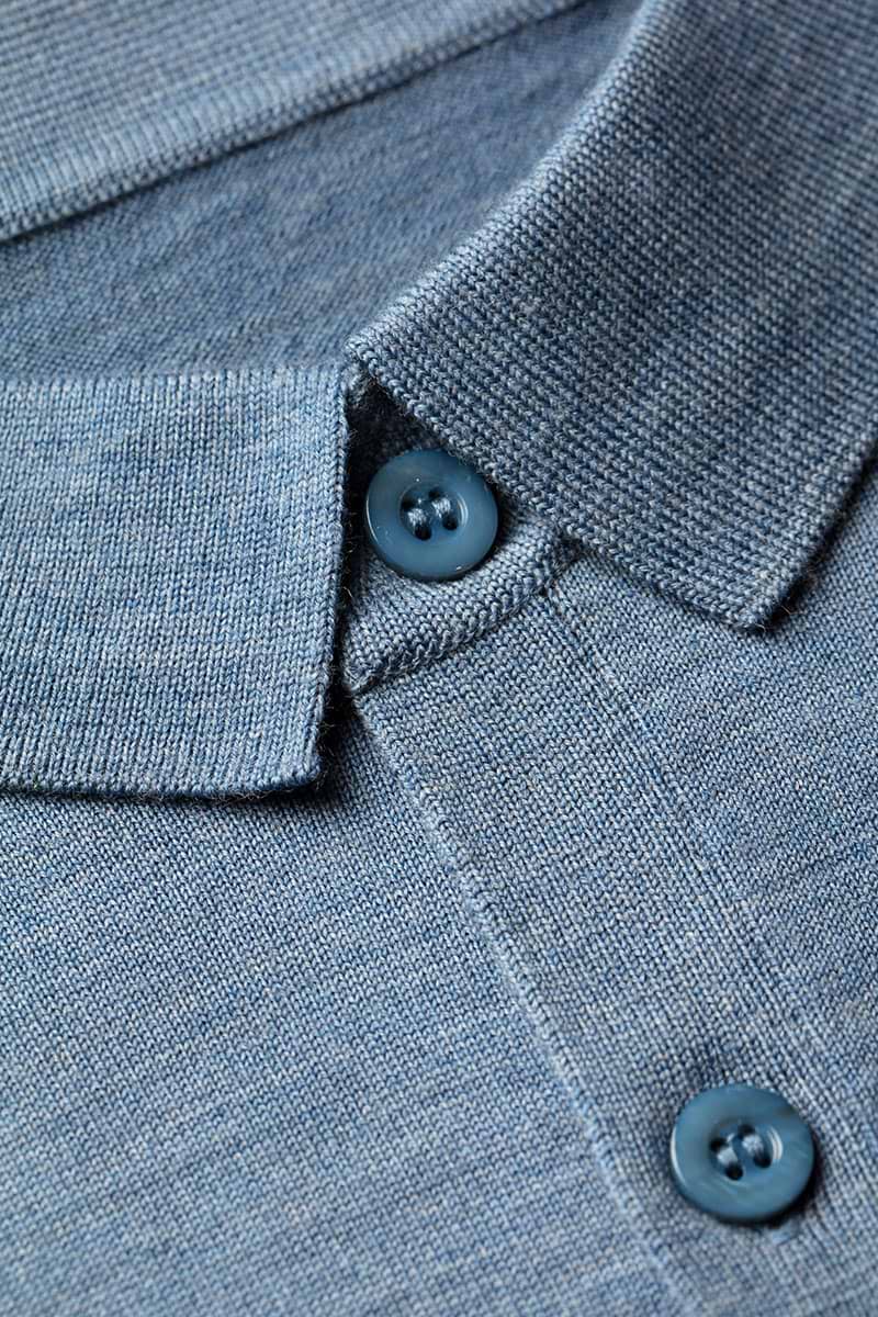 Joe Riva Buttons Short Sleeve Ice Blue