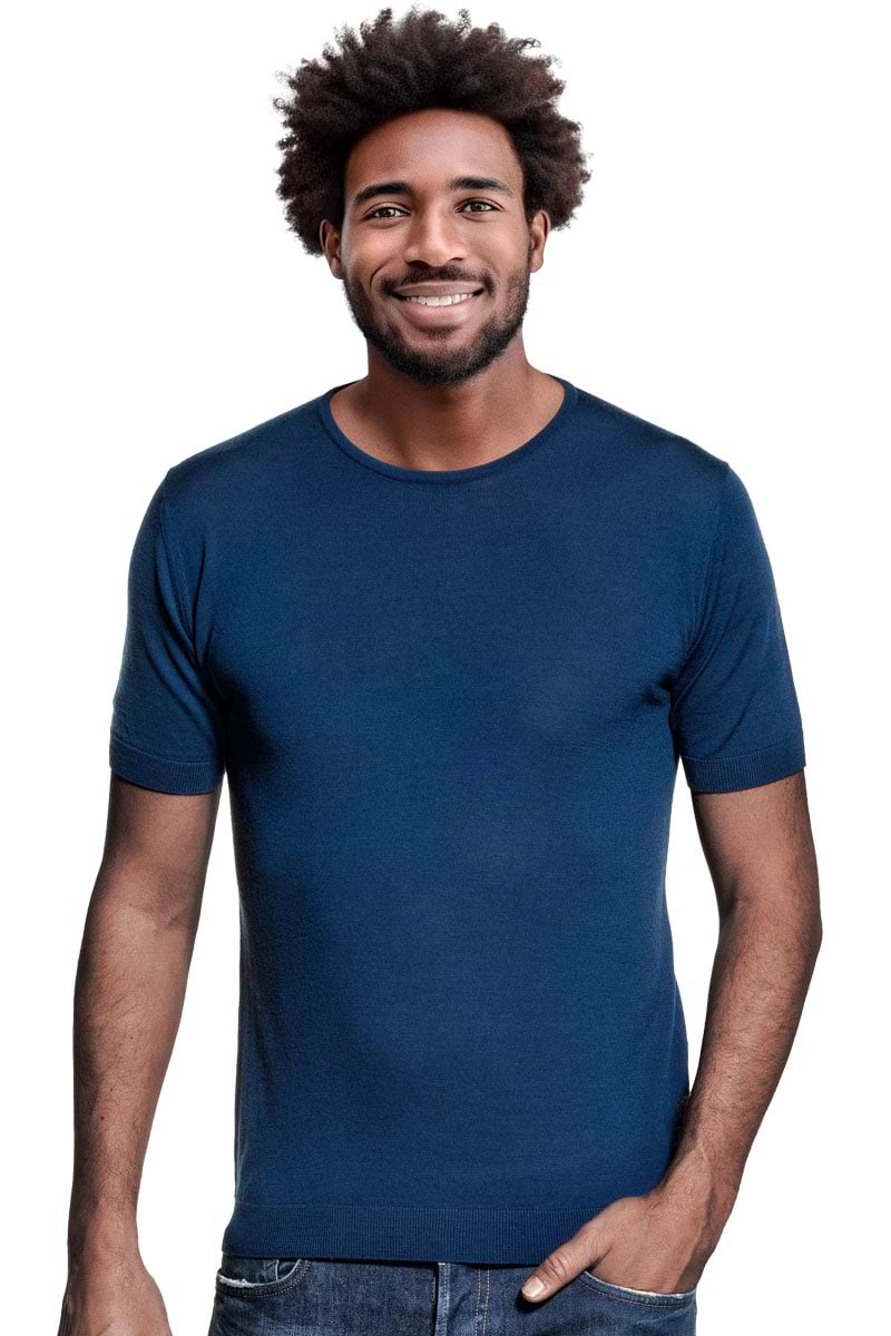 Joe Riva Crew Short Sleeve Bright Navy