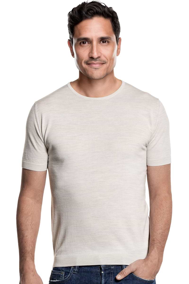 Riva Crew Short Sleeve Clean Cement