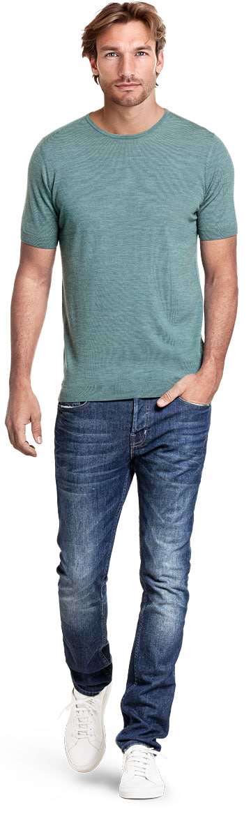 Riva Crew Short Sleeve Cloud Forest
