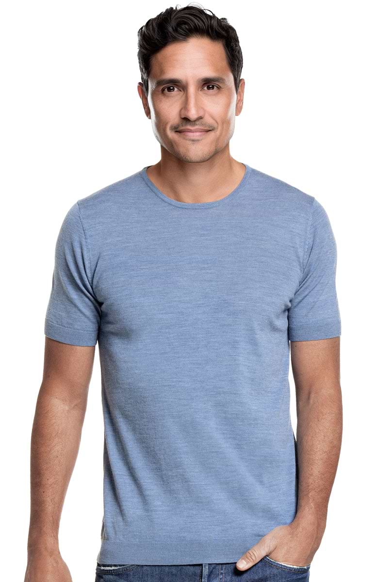 Riva Crew Short Sleeve Ice Blue