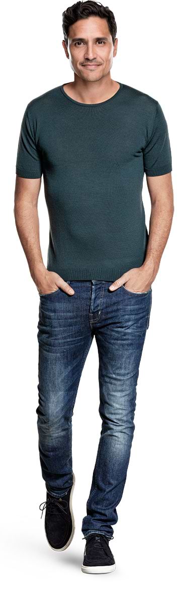 Joe Riva Crew Short Sleeve Proud Peacock