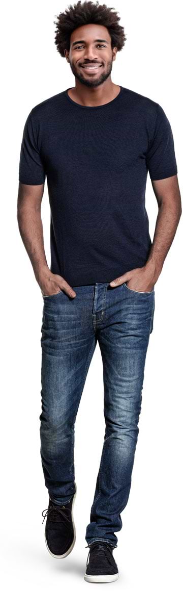 Joe Riva Crew Short Sleeve True Navy