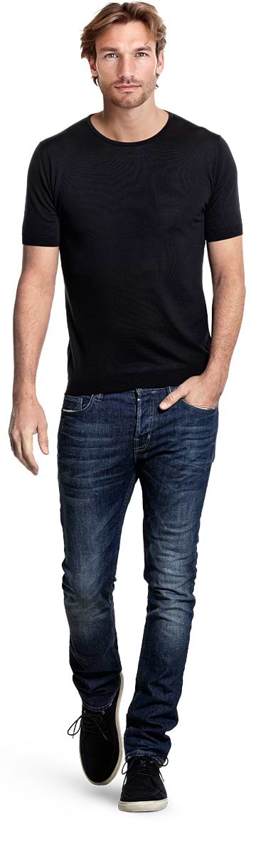 Riva Crew Short Sleeve Very Dark Navy