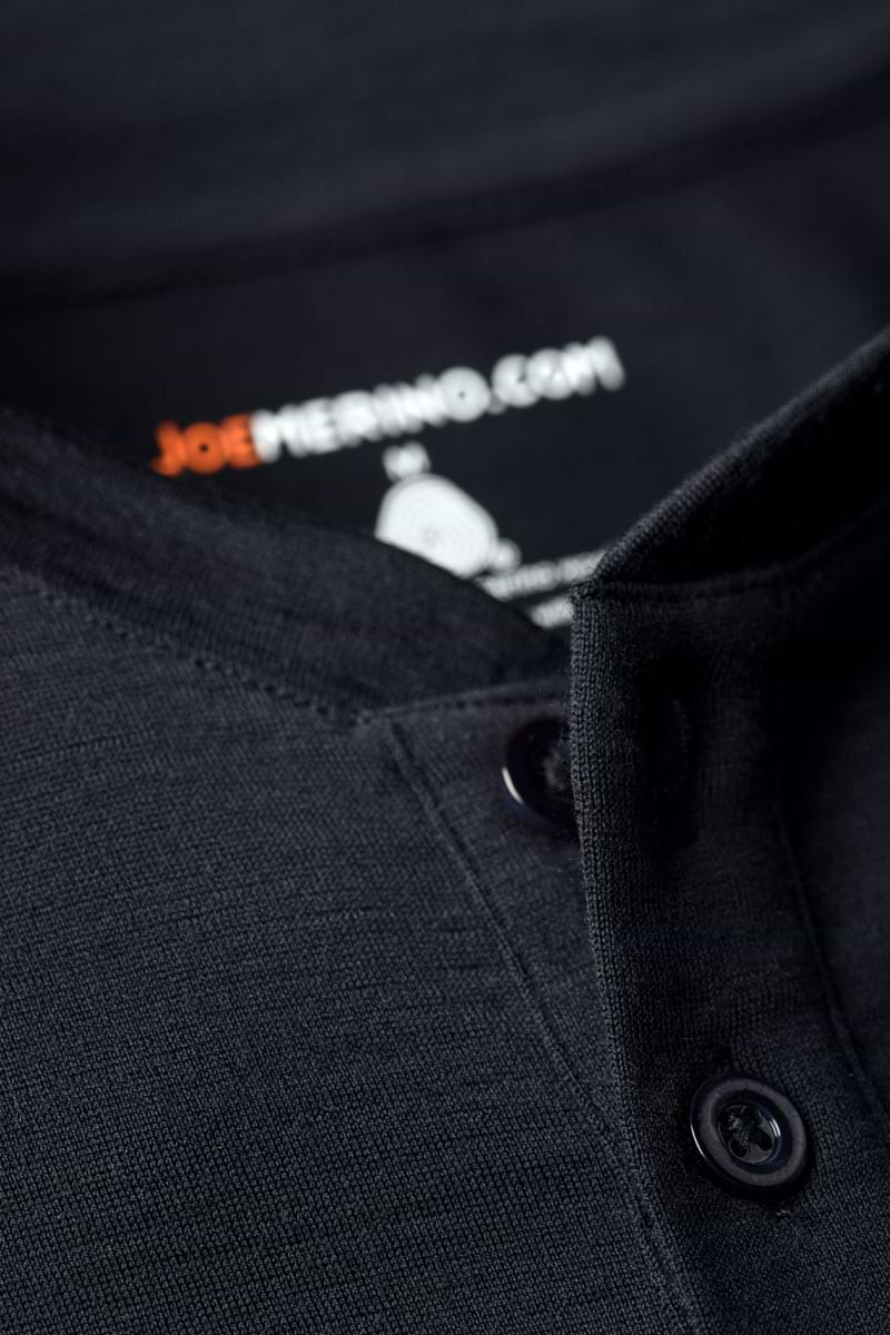 Shirt Henley Short Sleeve Very Dark Navy