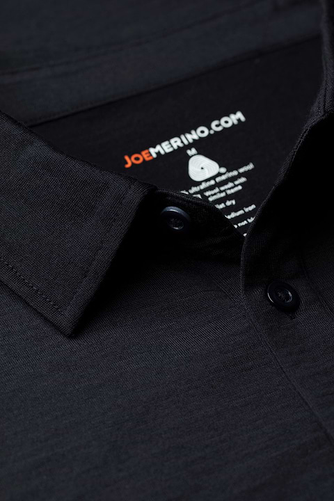 Shirt Polo Long Sleeve Very Dark Navy - Base Image
