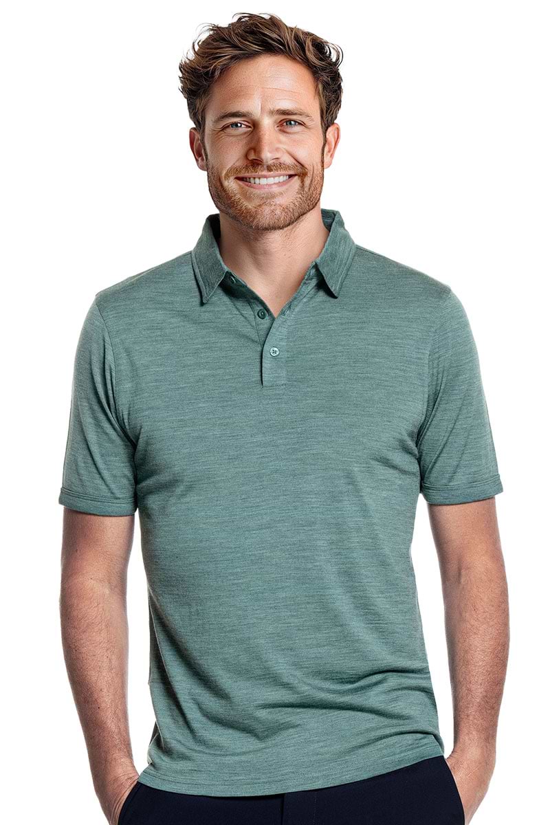 Shirt Polo Short Sleeve Cloud Forest
