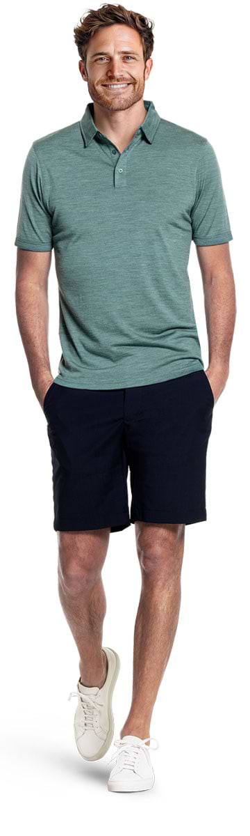 Shirt Polo Short Sleeve Cloud Forest