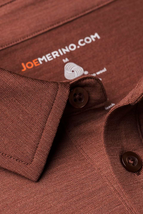 Shirt Polo Short Sleeve Terracotta - Base Image
