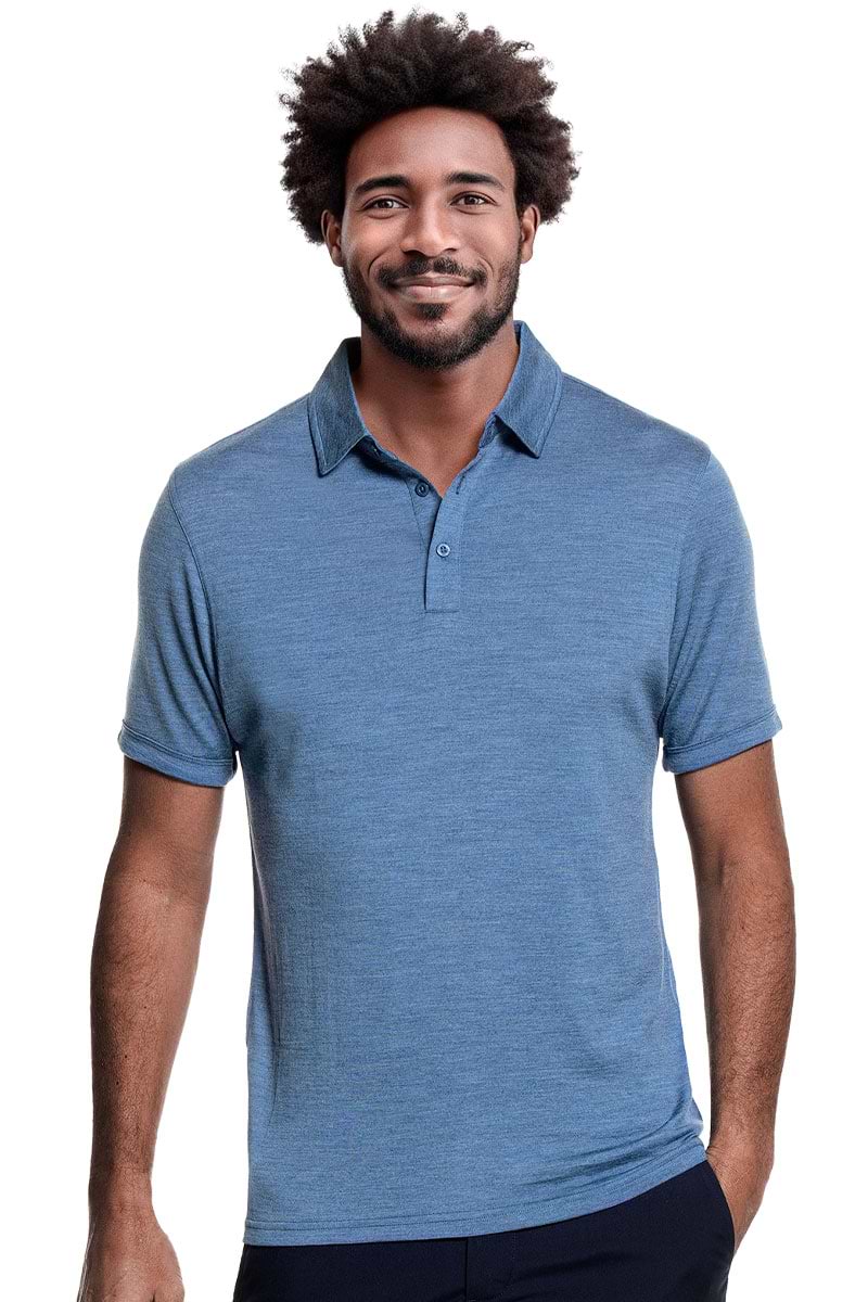 Shirt Polo Short Sleeve Yacht Blue