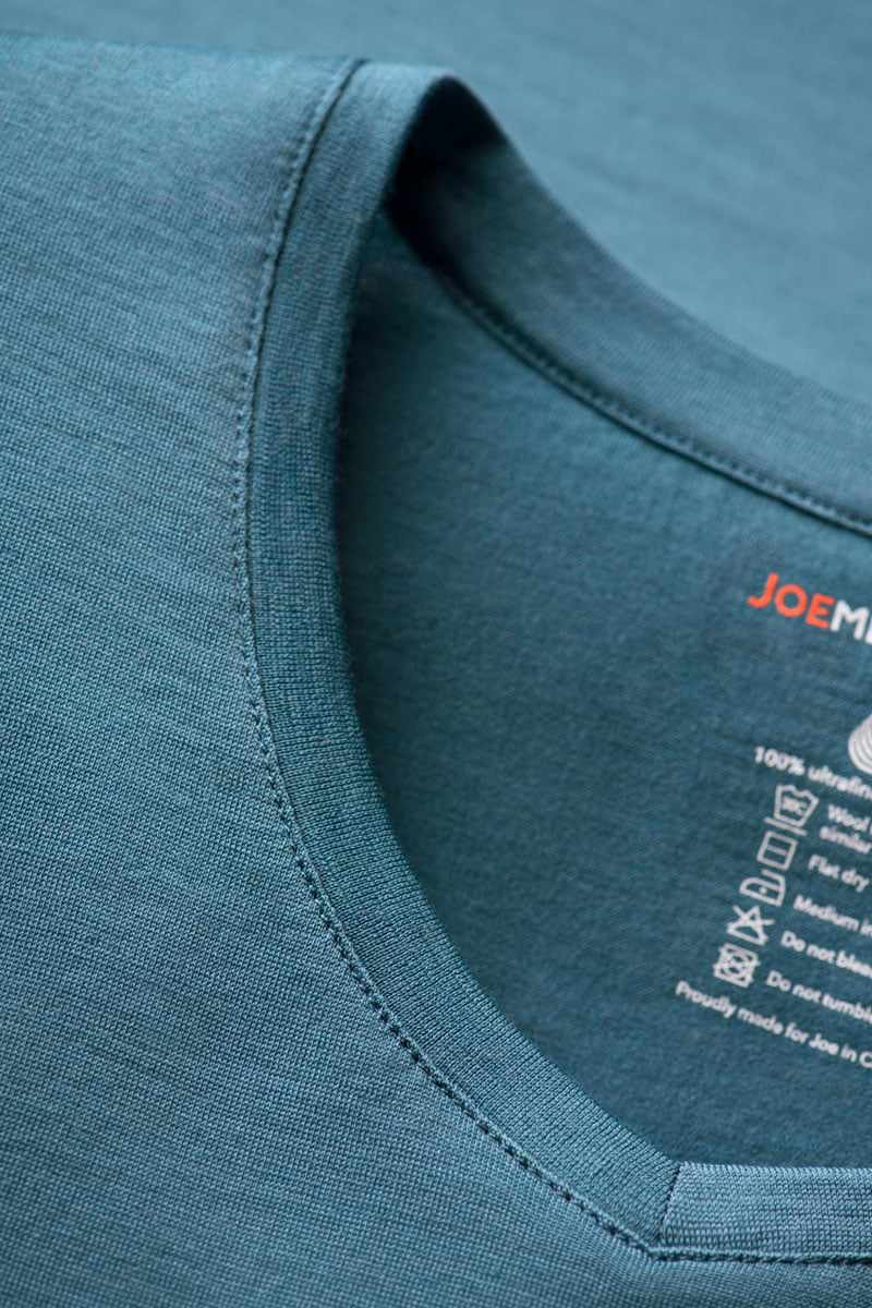 Shirt V-Neck Teal