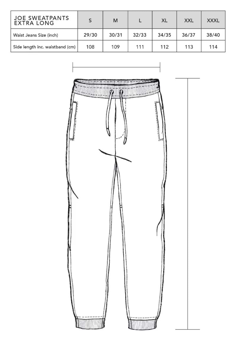 Joe Sweatpants Extra Long Navy Blue