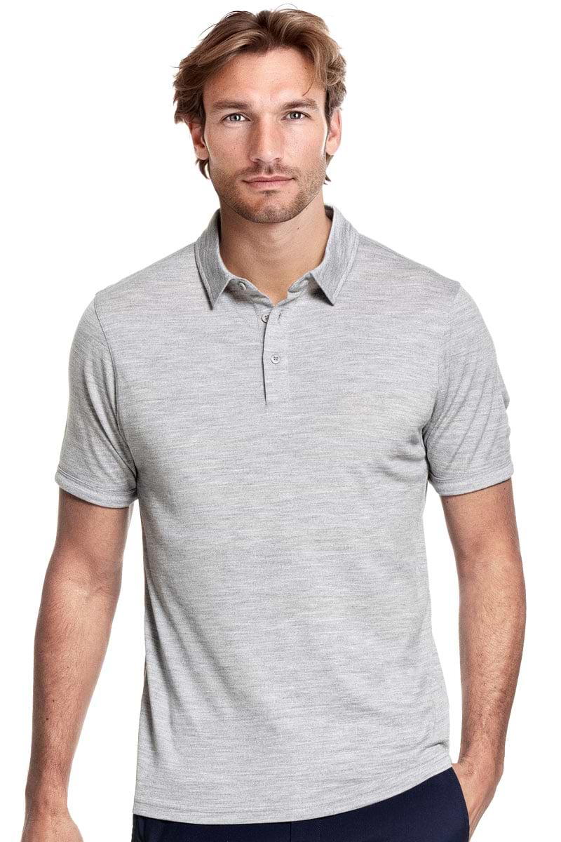 Shirt Polo Short Sleeve Clear Grey