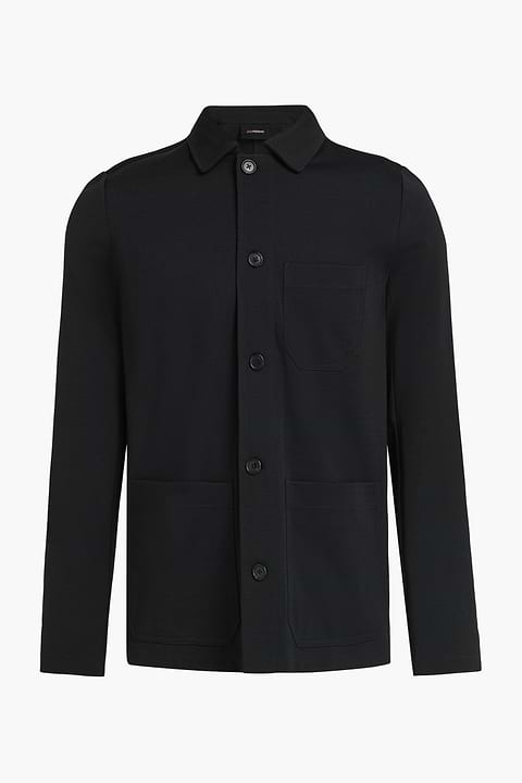 Travel Overshirt Deep Black - Base Image