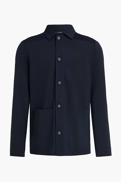 Travel Overshirt Deep Navy - Base Image