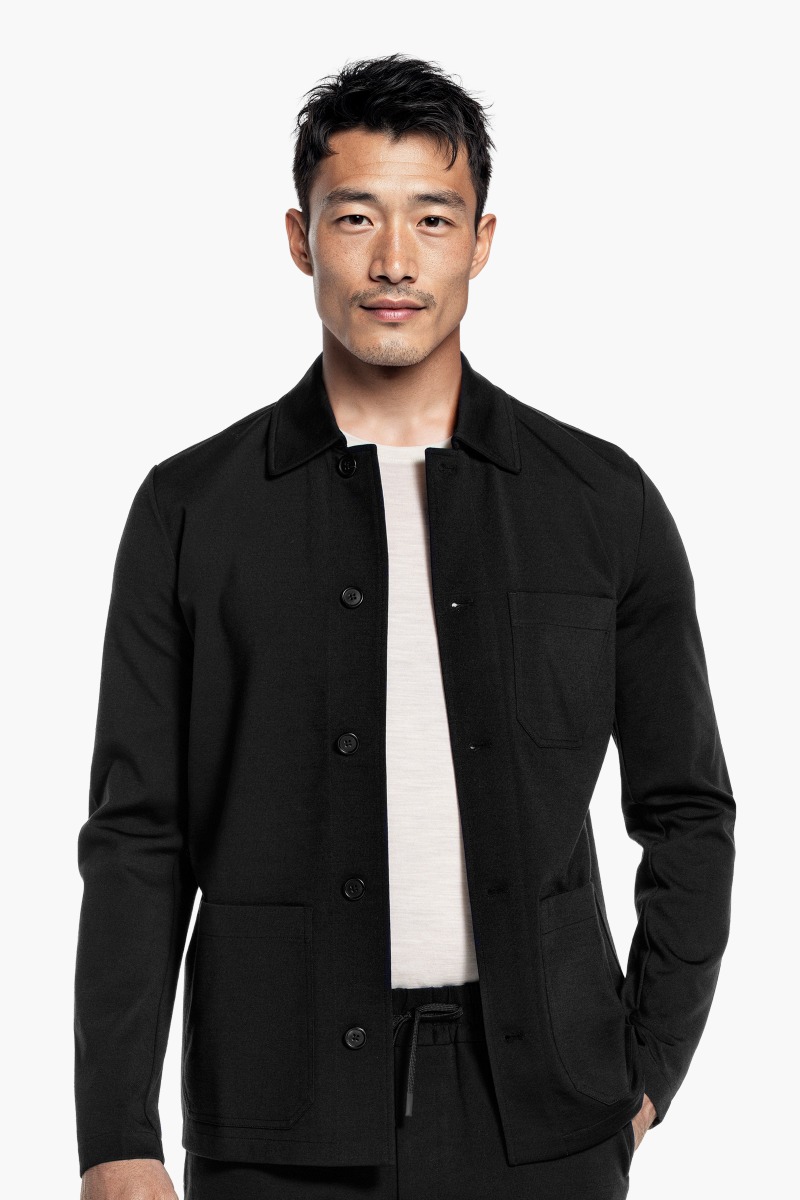 Travel Overshirt Deep Black