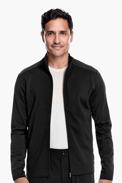 Travel Jacket Deep Black - Base Image