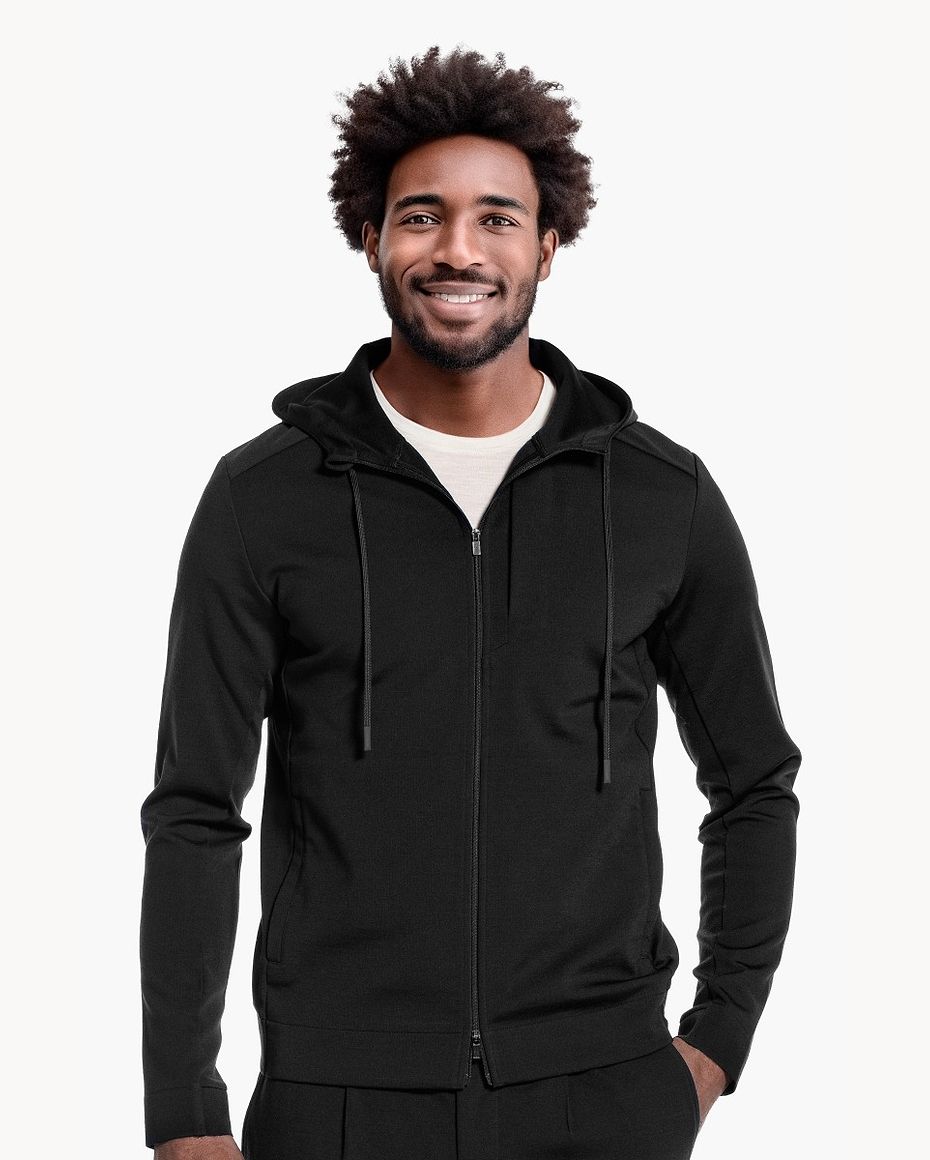 Travel Hoodie Deep Black