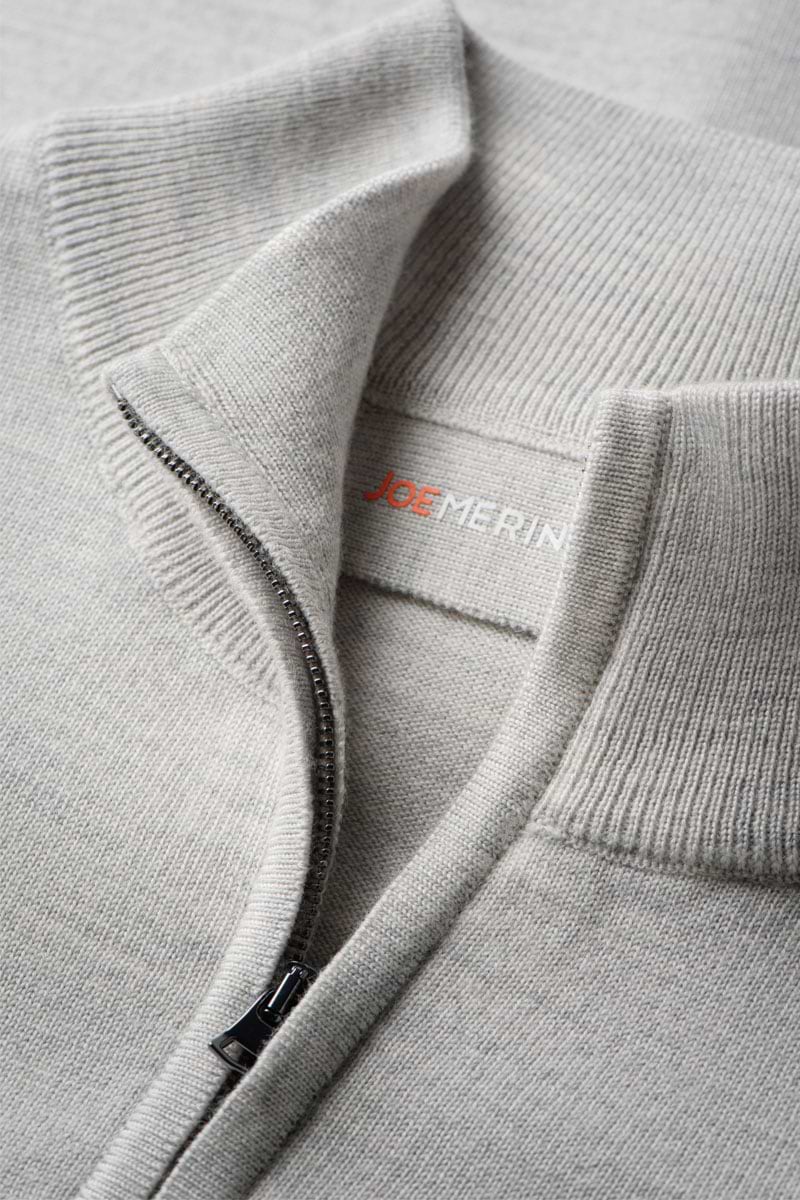 Joe Cardigan 2-Way Zip Dover Grey