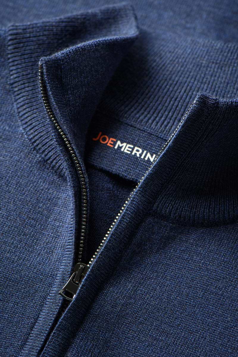 Joe Cardigan 2-Way Zip Summernight Navy
