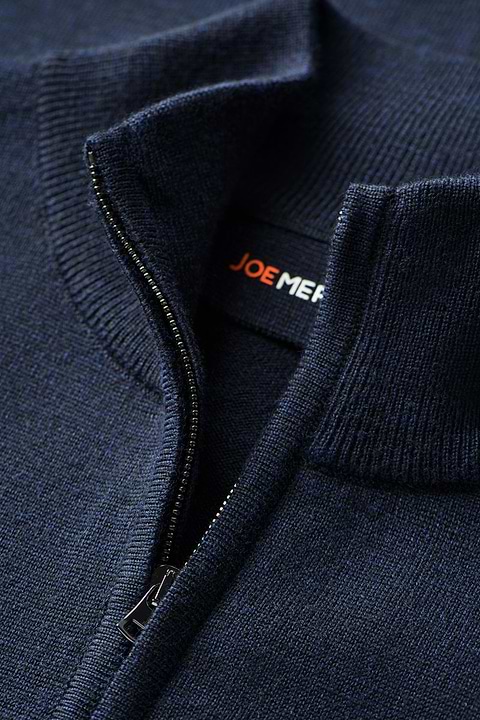 Joe Cardigan 2-Way Zip True Navy - Base Image