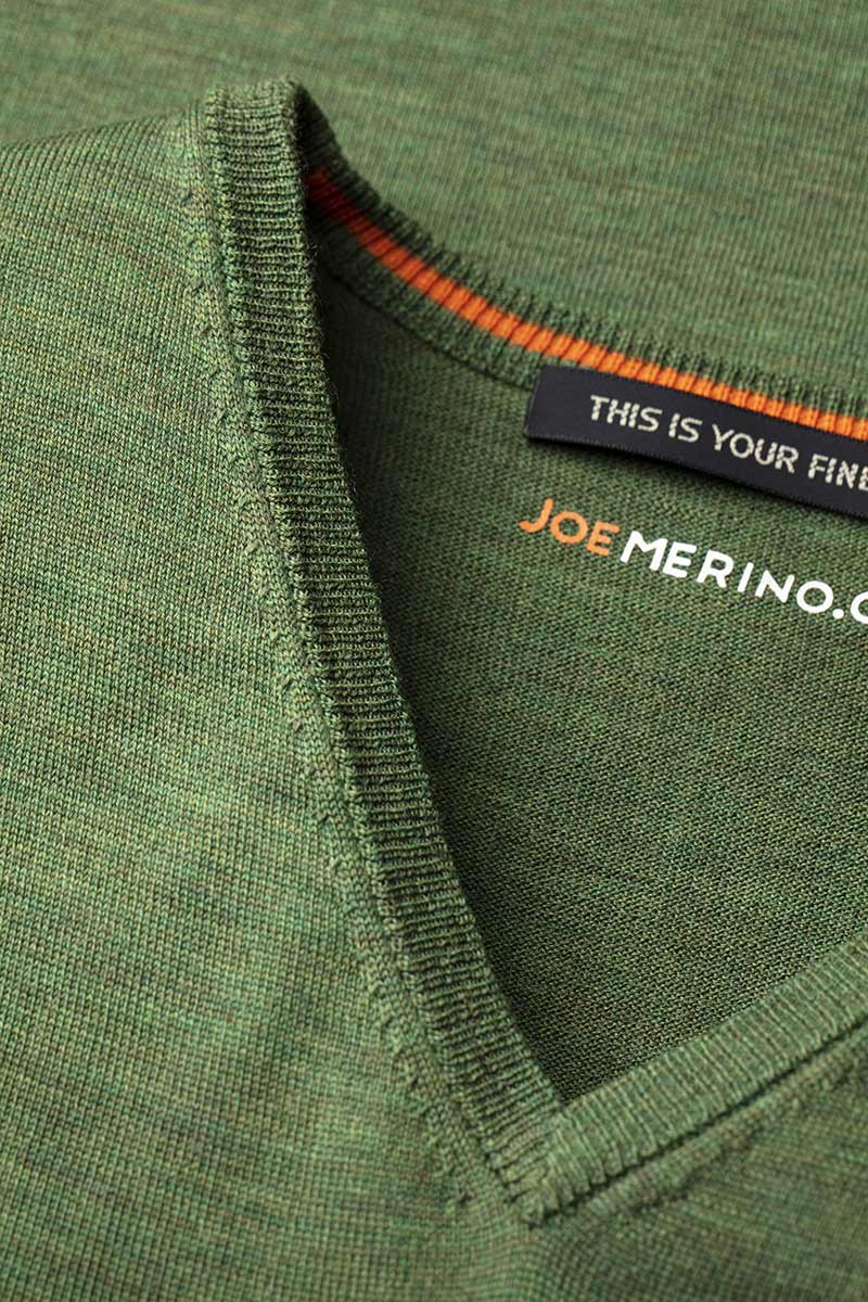 Joe V-neck Extra Long Forest Green