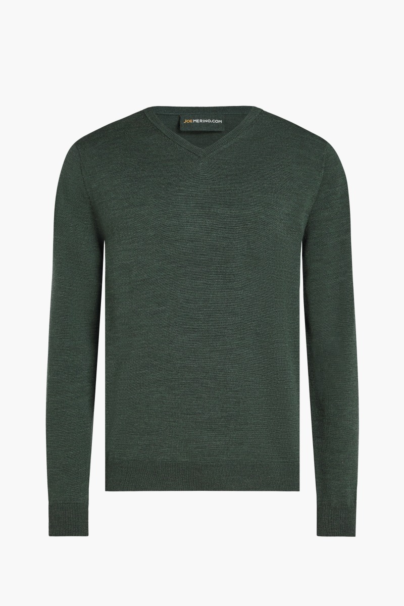 V-Neck Heavy British Green