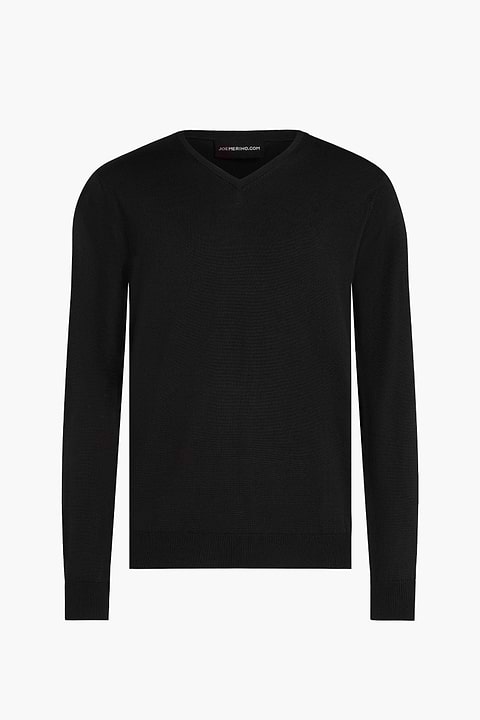 V-Neck Heavy Deep Black - Base Image