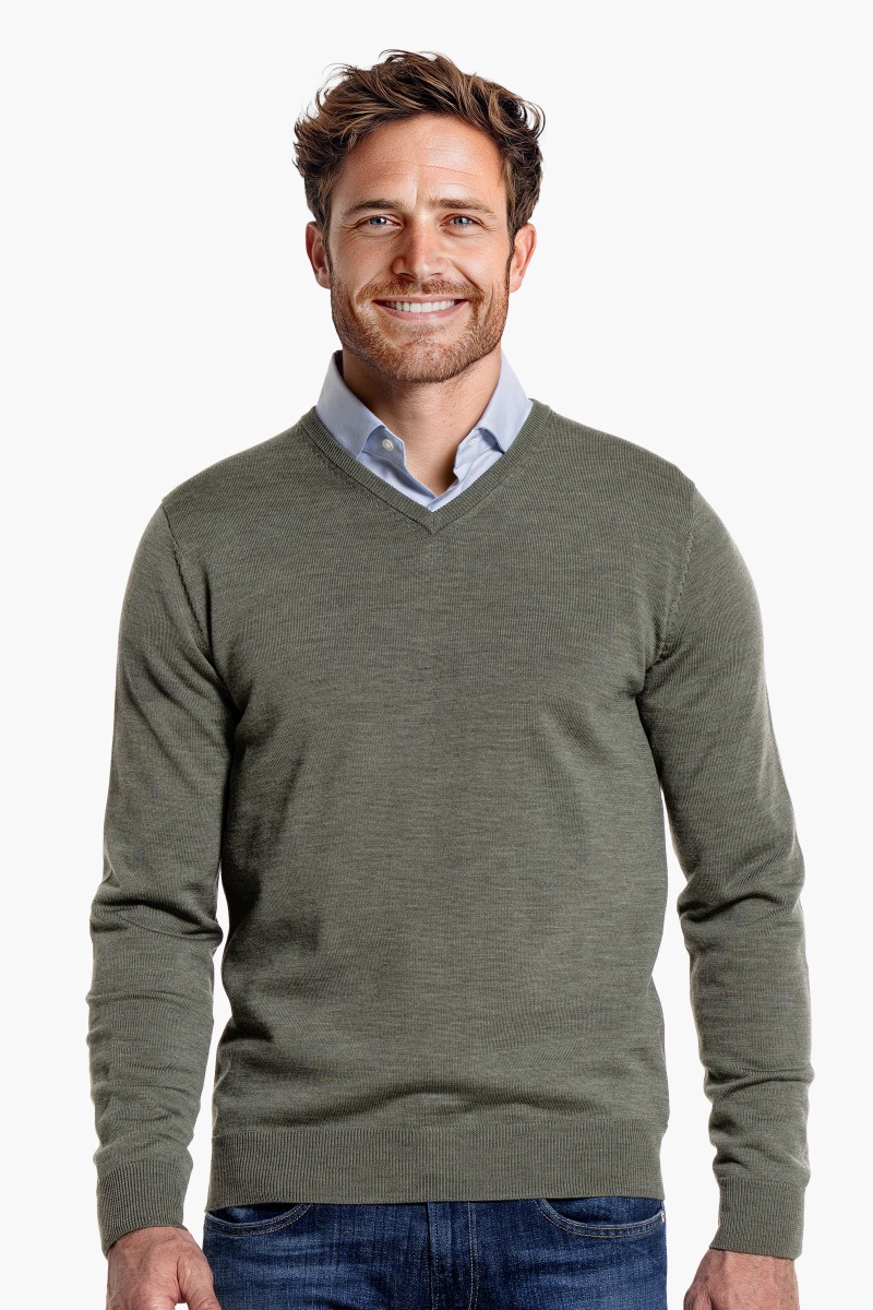 V-Neck Heavy Million Dollar Green