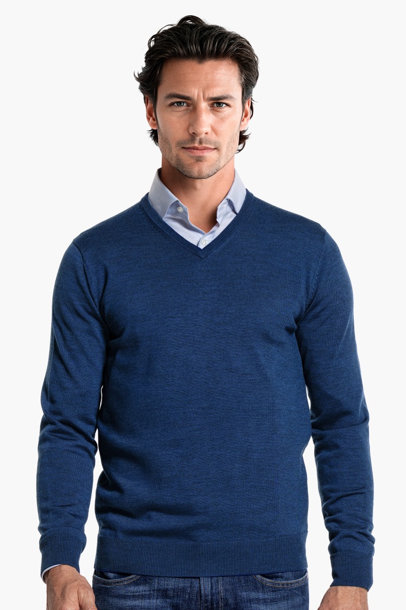 V-Neck Heavy New Navy